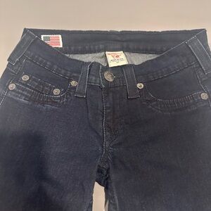 True Religion Women's High Rise Dark Blue Jeans